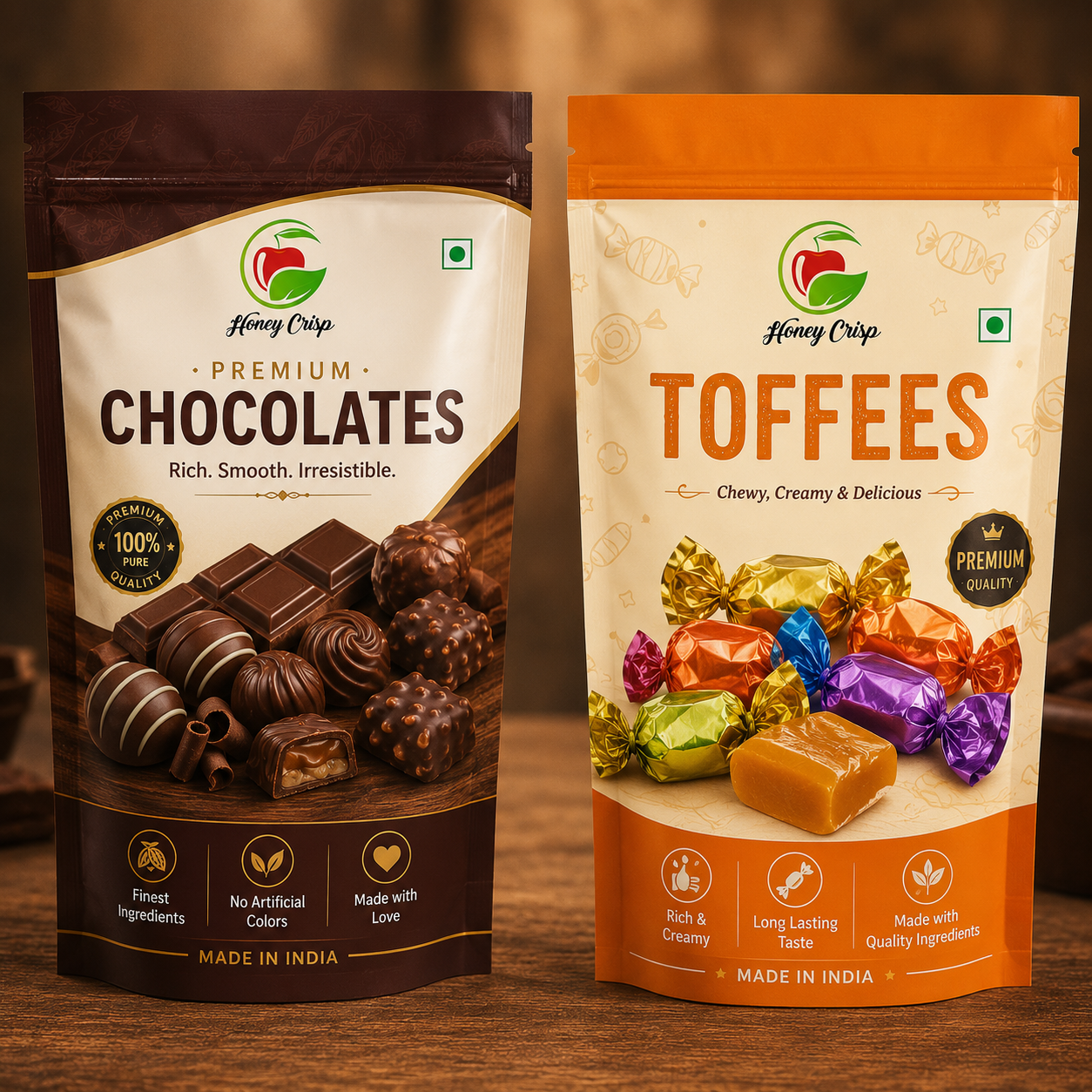 Toffee and Chocolates Packaging